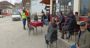 Kırklareli'nde traktör sürücüleri bilgilendirildi