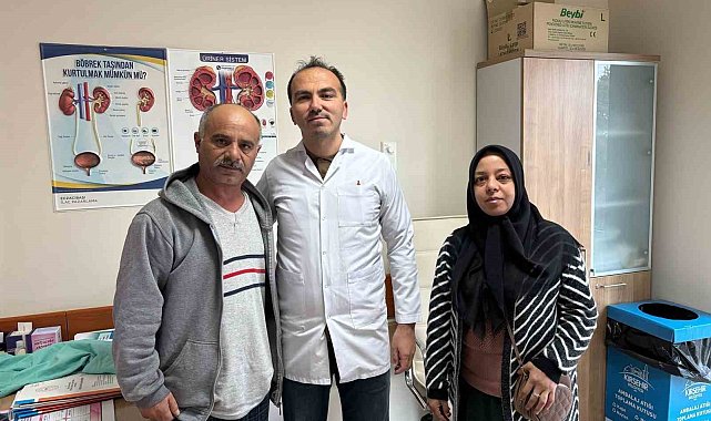 Kırşehir'de bir kişinin böbreğinden 6 santim büyüklüğünde taş çıkartıldı