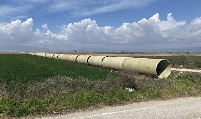 Koçarlı'daki sulama inşaatında çalışmalar sürüyor