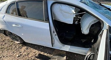 Kontrolden çıkan otomobil takla attı: 2 yaralı