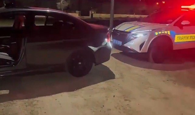 Konya'da polisin dur ihtarına uymayan sürücü alkollü çıktı