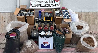 Köşk'te 1 milyon TL'lik kaçak sigara baskını