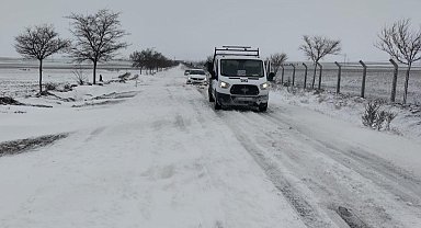 Kulu'da kar yağışı etkili oldu