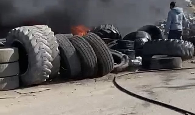 Kütahya Fatih Sanayi Sitesi'nde yangın
