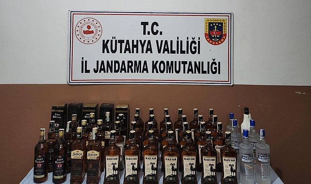 Kütahya'da 44 litre sahte içki ele geçirildi