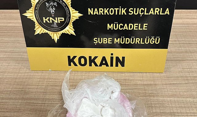 Kütahya'da uyuşturucu operasyonu: 150 gram taş kokain ele geçirildi
