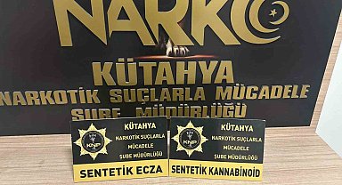 Kütahya'da uyuşturucu ticareti yapan 2 şüpheli tutuklandı