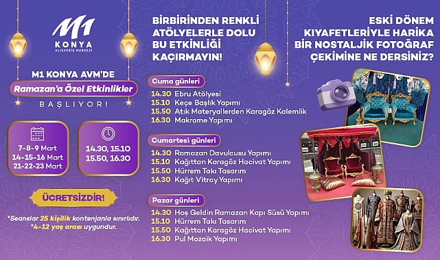 M1 Konya AVM'de Ramazan programı devam ediyor