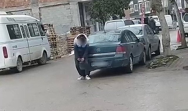 Madde bağımlısı şahıs, sokak ortasında hareketsiz kaldı
