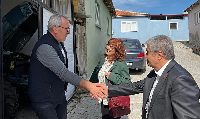 Manisa Soma'da meclis üyeleri mahallelerde