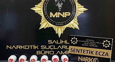 Manisa'da 500 sentetik ecza ele geçirildi