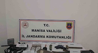 Manisa'da kaçak kazıya suçüstü