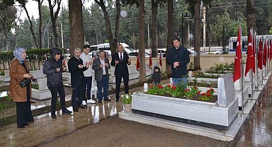 Manisa'da şehit aileleri ve gazilerden hüzün dolu ziyaret