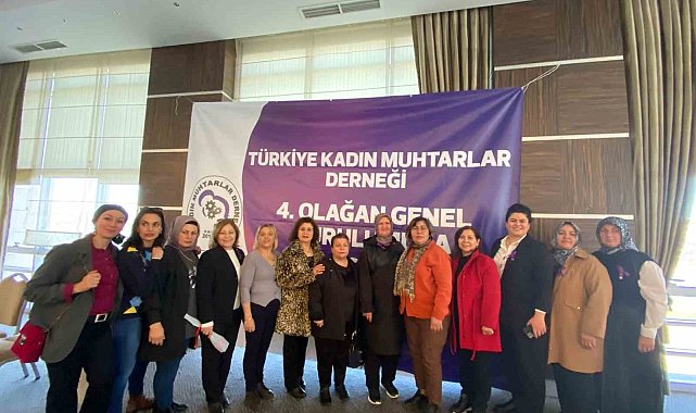 Manisalı kadın muhtarlar Ankara'da birlik ve dayanışma mesajı verdi