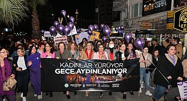 Manisalı kadınlar eşitlik ve özgürlük için yürüdü