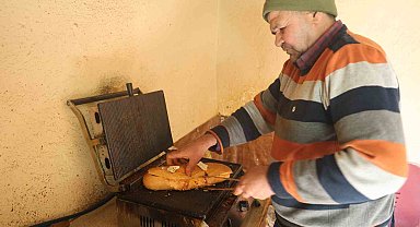Markete el arabasıyla gitti