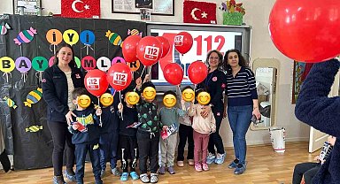 Menteşe'de minik öğrencilere 112 farkındalık eğitimi verildi