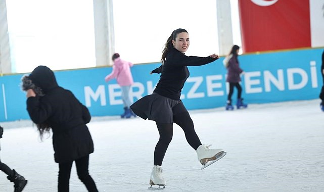 Merkezefendi'nin buz pateni pisti 25 binden fazla kişiyi ağırladı