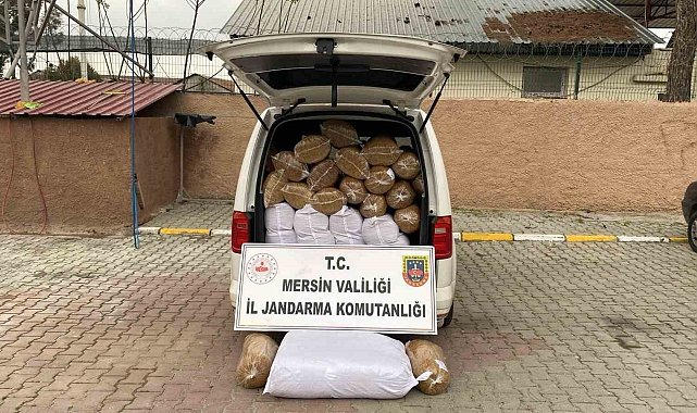 Mersin'de 815 kilo tütün ile 13 bin adet makaron ele geçirildi