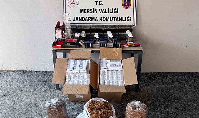 Mersin'de kaçak makaron operasyonu: 1 şüpheli gözaltına alındı