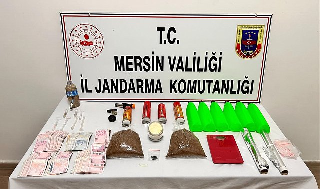 Mersin'de uyuşturucu taciri 2 şüpheli yakalanıp tutuklandı