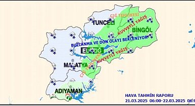 Meteorolojinin 5 il için 'kuvvetli yağış' ve 'zirai don' uyası sürüyor