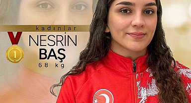 Milli güreşçiler Tuba Demir, Nesrin Baş ve Elmira Yasin, Avrupa şampiyonu oldu