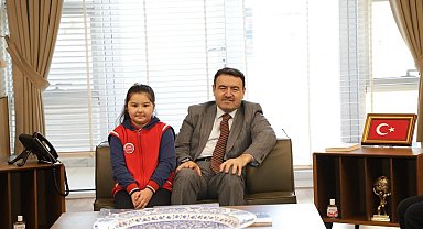 Minik başkan sözünü tuttu