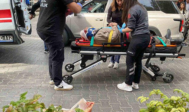Motosiklet ile bisiklet çarpıştı: 2 yaralı