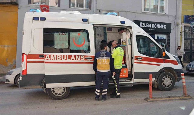 Motosiklet sürücüsü kazada yaralandı