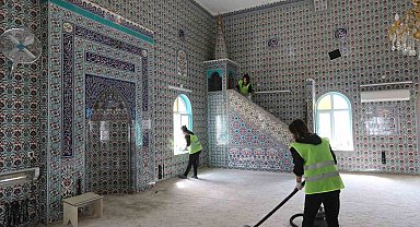 Muğla Büyükşehir Belediyesi'nden camilerde bayram temizliği