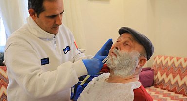 Muğla'da bayram tıraşı ile evlere misafir oluyor