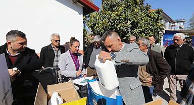 Muğla'da dondan zarar gören üreticilere destek