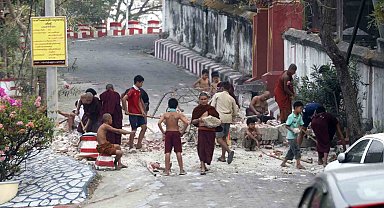 Myanmar'da meydana gelen depremlerde can kaybı bin 644'e yükseldi
