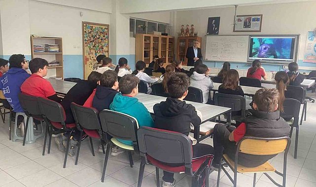 Öğrenciler müsilaj konusunda bilgilendiriliyor