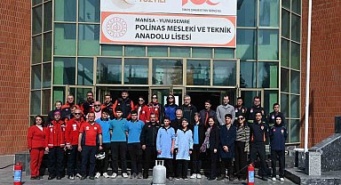 Öğrencilere deprem tahliye tatbikatı