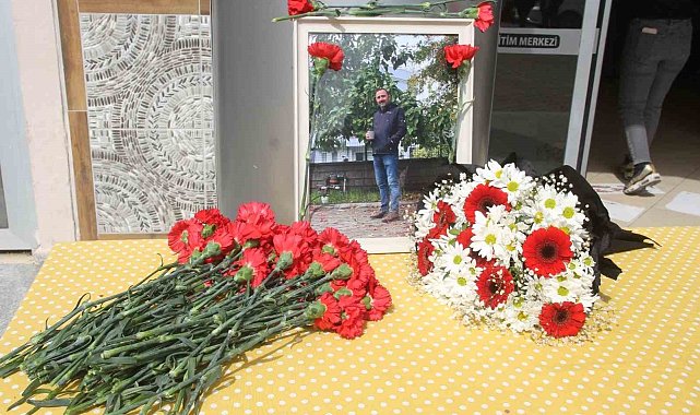 Öğretmen Ballı, son yolculuğuna görev yaptığı okulunda uğurlandı