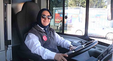 Ön yargıları kırıp belediye şoförü oldu: 2 çocuk annesi 8 yıldır direksiyon başında