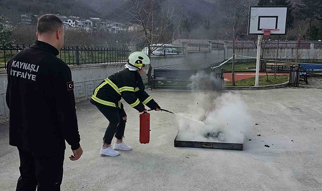 Önce minikler, sonra büyükler itfaiyeci oldu