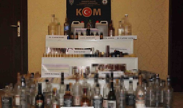 Osmaniye'de kaçak ve sahte alkol operasyonu:3 tutuklama