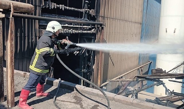 Payas'ta korkutan yangın