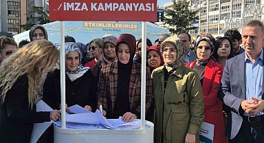 "Anayasa Değişsin, Aile Korunsun" imza kampanyası