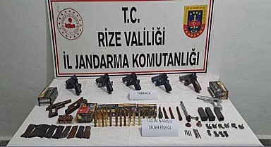 Rize'de kaçak silah operasyonu: 2 gözaltı