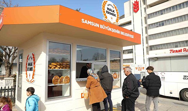 Samsun Halk Ekmek hizmete girdi: Ekmek 9, pide 19 TL