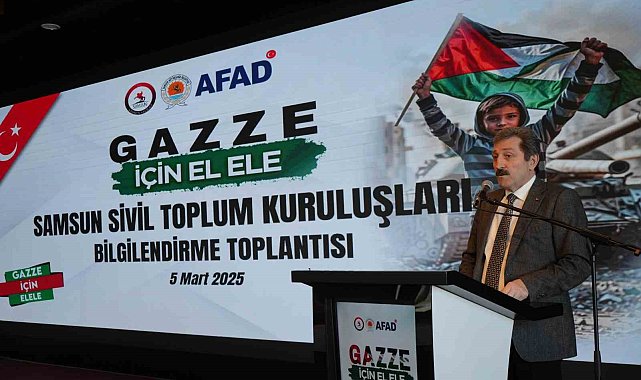 Samsun Valisi Tavlı: "Gazze'yi yalnız bırakmayacağız"