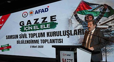 Samsun Valisi Tavlı: "Gazze'yi yalnız bırakmayacağız"