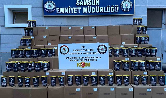 Samsun'da 6 bin 500 paket kaçak tütün ele geçirildi
