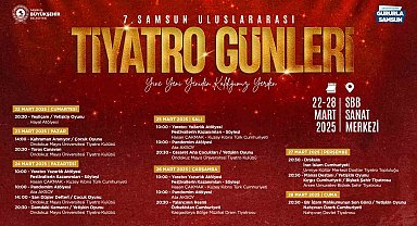 Samsun'da 7. Uluslararası Tiyatro Günleri başlıyor