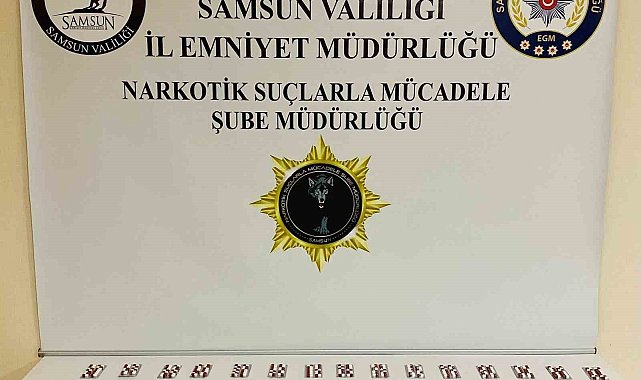 Samsun'da 840 adet sentetik ecza ele geçirildi