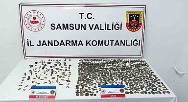 Samsun'da jandarmadan tarihi eser operasyonu